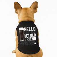 Hello Darkness My Old Friend Funny Drinking Doggie Tank