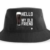 Hello Darkness My Old Friend Funny Drinking Sustainable Bucket Hat