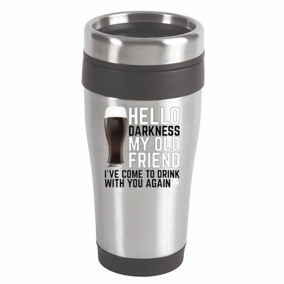 Hello Darkness My Old Friend Funny Drinking 16oz Travel Tumbler