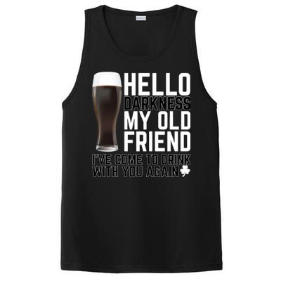 Hello Darkness My Old Friend Funny Drinking PosiCharge Competitor Tank