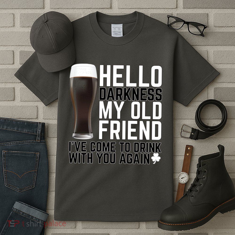 Hello Darkness My Old Friend Funny Drinking Tall T-Shirt