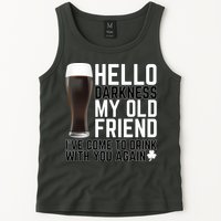 Hello Darkness My Old Friend Funny Drinking Tank Top