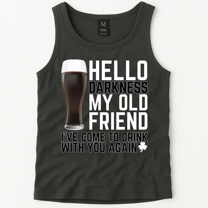 Hello Darkness My Old Friend Funny Drinking Tank Top