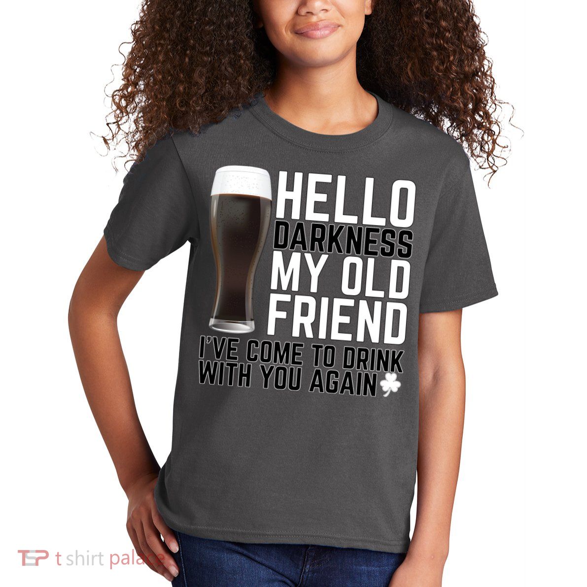 Hello Darkness My Old Friend Funny Drinking Kids T-Shirt