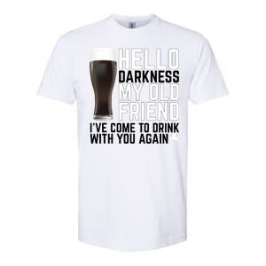 Hello Darkness My Old Friend Funny Drinking Softstyle® CVC T-Shirt