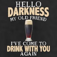Hello Darkness my Old friend I've come to drink you again Golf Towel