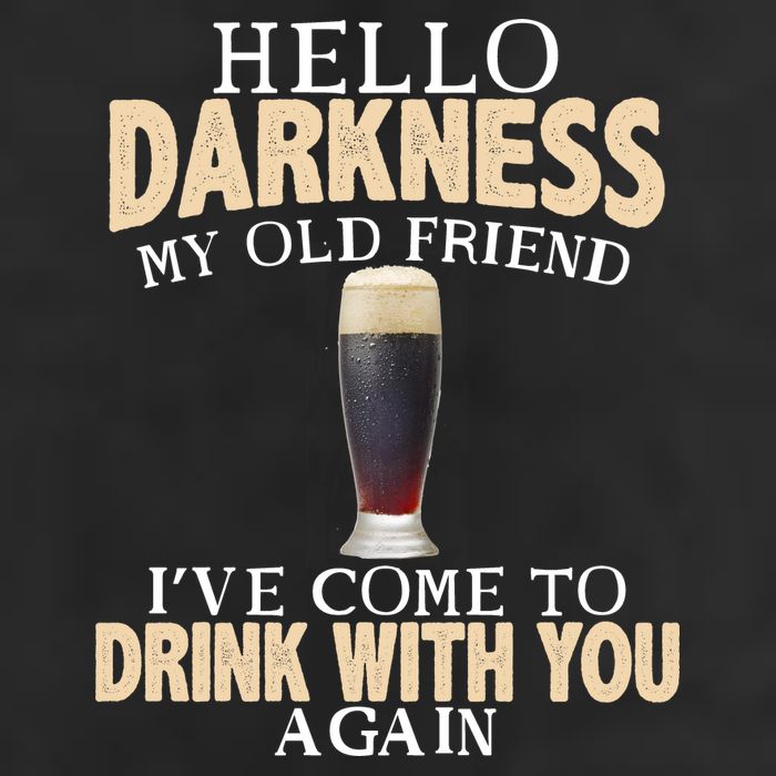 Hello Darkness my Old friend I've come to drink you again Golf Towel