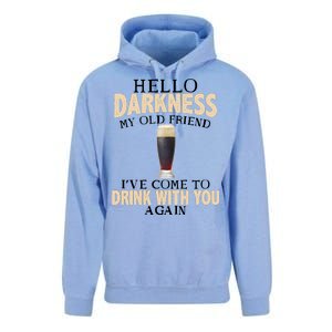 Hello Darkness my Old friend I've come to drink you again Unisex Surf Hoodie