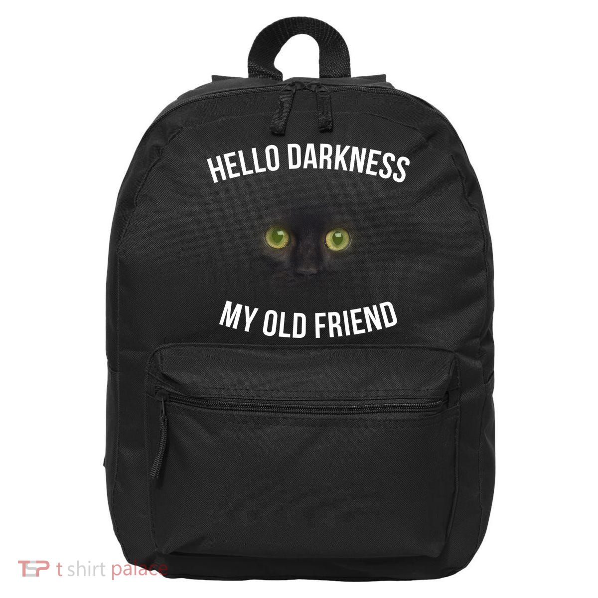 Hello Darkness My Old Friend Scary Cat 16 in Basic Backpack