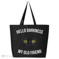 Hello Darkness My Old Friend Scary Cat 25L Jumbo Tote