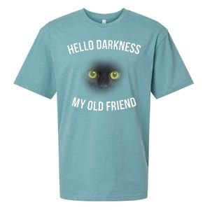 Hello Darkness My Old Friend Scary Cat Sueded Cloud Jersey T-Shirt