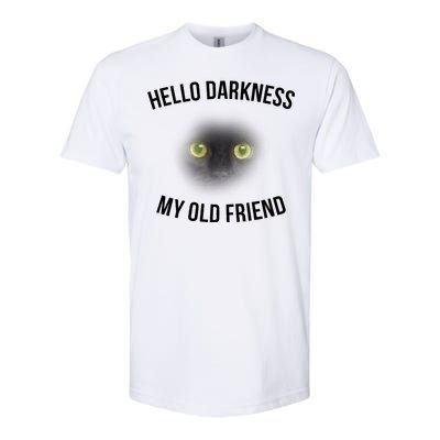 Hello Darkness My Old Friend Scary Cat Softstyle® CVC T-Shirt