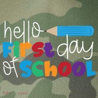 Hello First Day of School Cute Pencil Legacy Tie Dye Trucker Hat