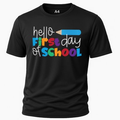 Hello First Day of School Cute Pencil Performance Shirt