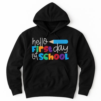 Hello First Day of School Cute Pencil Hoodie