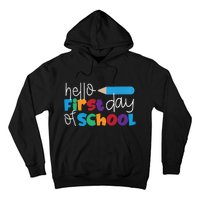 Hello First Day of School Cute Pencil Hoodie