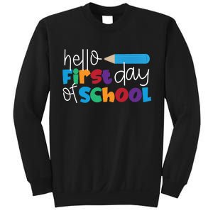 Hello First Day of School Cute Pencil Sweatshirt