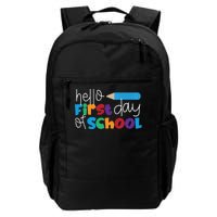 Hello First Day of School Cute Pencil Daily Commute Backpack