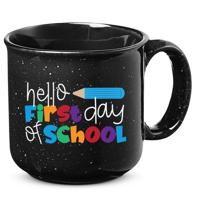 Hello First Day of School Cute Pencil 15oz Campfire Ceramic Mug