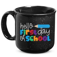 Hello First Day of School Cute Pencil 15oz Campfire Ceramic Mug