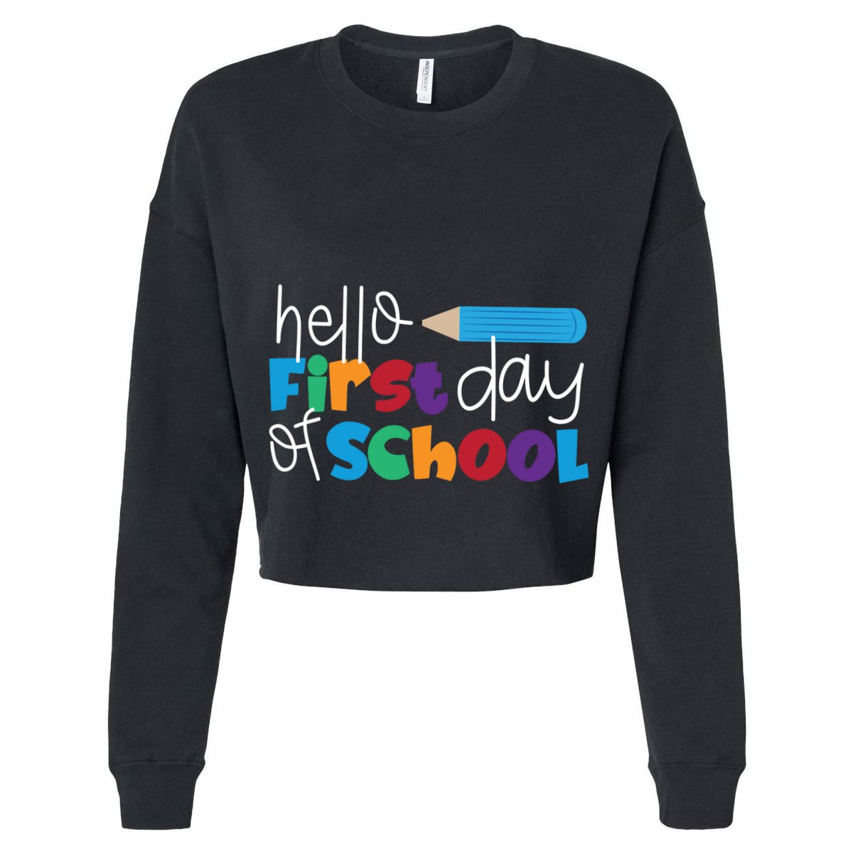 Hello First Day of School Cute Pencil Tank Top