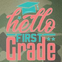 Hello First Grade Legacy Tie Dye Trucker Hat