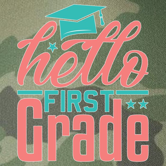 Hello First Grade Legacy Tie Dye Trucker Hat
