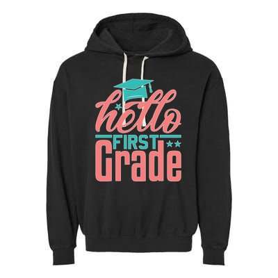Hello First Grade Garment-Dyed Fleece Hoodie
