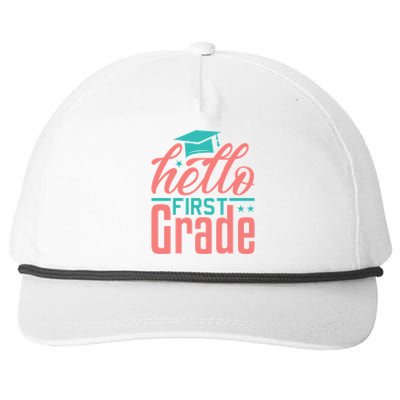 Hello First Grade Snapback Five-Panel Rope Hat