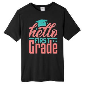 Hello First Grade Tall Fusion ChromaSoft Performance T-Shirt