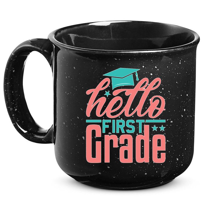 Hello First Grade 15oz Campfire Ceramic Mug