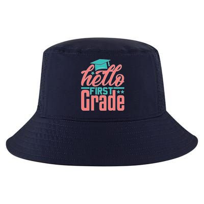 Hello First Grade Cool Comfort Performance Bucket Hat