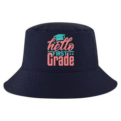 Hello First Grade Cool Comfort Performance Bucket Hat