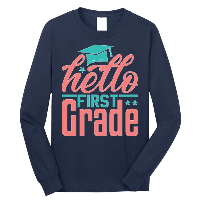 Hello First Grade Long Sleeve Shirt