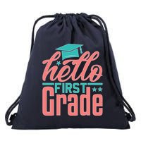 Hello First Grade Drawstring Bag