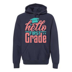 Hello First Grade Premium Hoodie