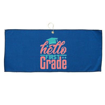 Hello First Grade Large Microfiber Waffle Golf Towel