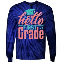 Hello First Grade Tie-Dye Long Sleeve Shirt