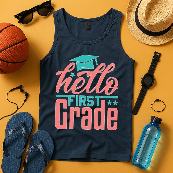 Hello First Grade Tank Top