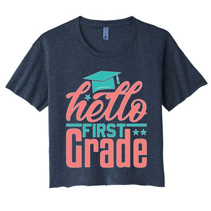 Hello First Grade Crop Top