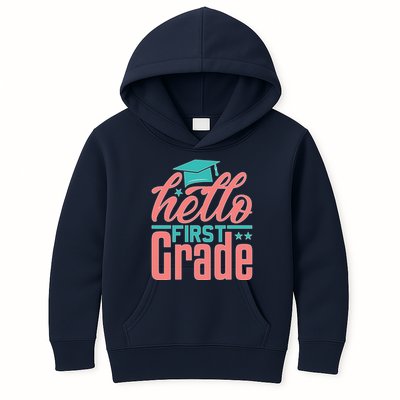 Hello First Grade Kids Hoodie