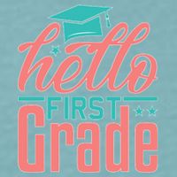 Hello First Grade Sueded Cloud Jersey T-Shirt
