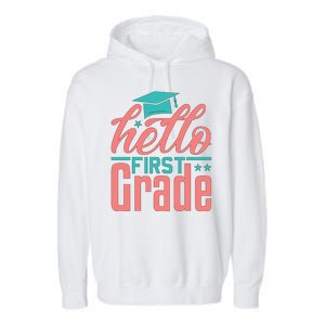 Hello First Grade Garment-Dyed Fleece Hoodie