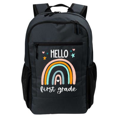 Hello First Grade Retro Rainbow Daily Commute Backpack