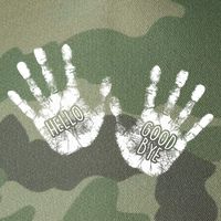 Hello Good Bye Paint Hand Prints Legacy Tie Dye Trucker Hat