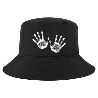 Hello Good Bye Paint Hand Prints Cool Comfort Performance Bucket Hat