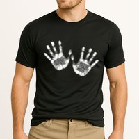 Hello Good Bye Paint Hand Prints Performance Shirt