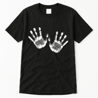 Hello Good Bye Paint Hand Prints Tall T-Shirt