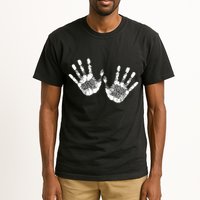 Hello Good Bye Paint Hand Prints Tall T-Shirt