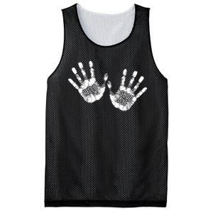 Hello Good Bye Paint Hand Prints Mesh Reversible Basketball Jersey Tank